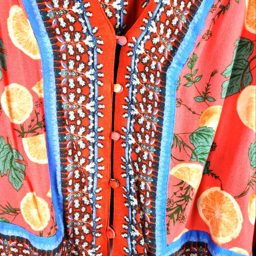 Free People Citrus Floral Top - Picture 4 of 6